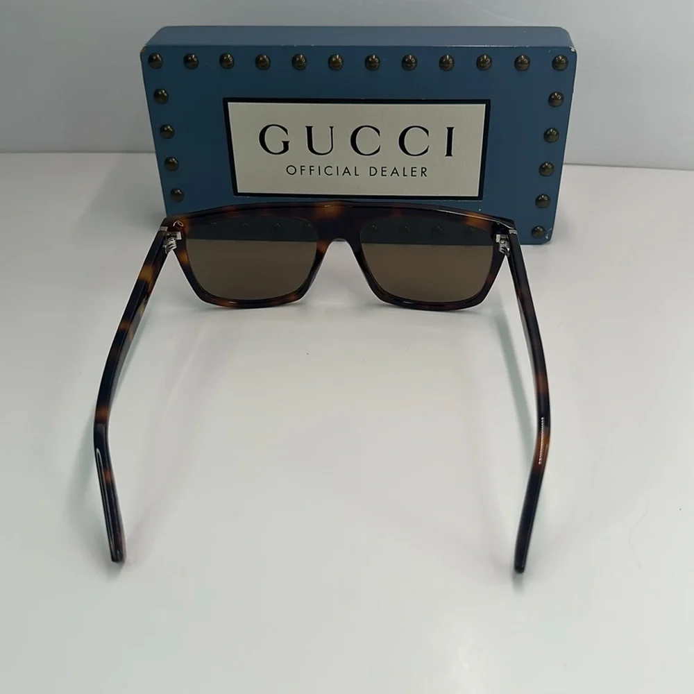 New Authentic Gucci GG0450S 003 57 Men's Sunglasses